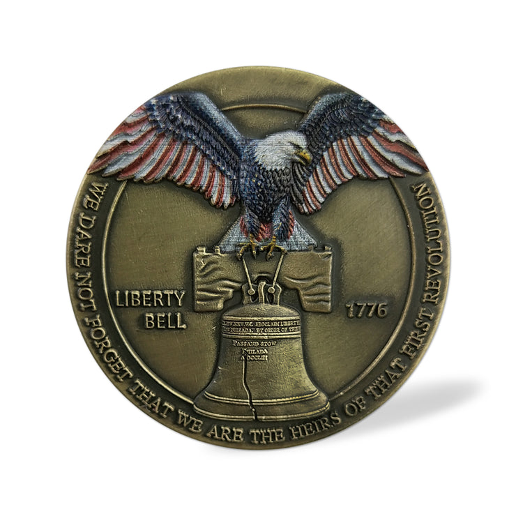 1776 American Kenndy Liberty Bell Challenge Coin