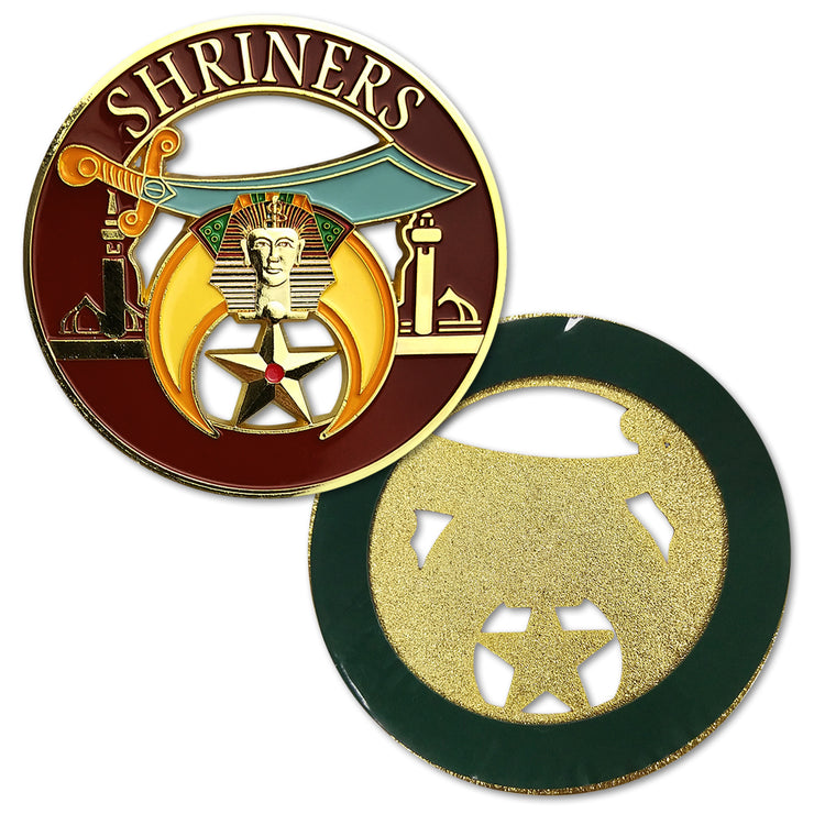 Shriners Masons Auto Car Emblem