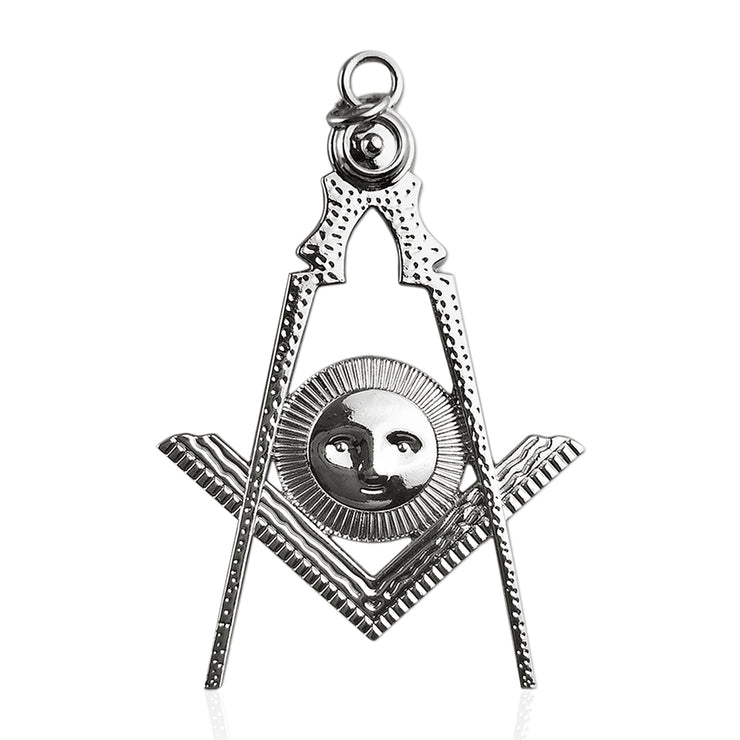 Masonic Sun Silver Jewel Pendant