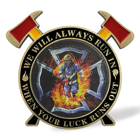Firefighter Maltese Cross Fire Rescue Challenge Coin