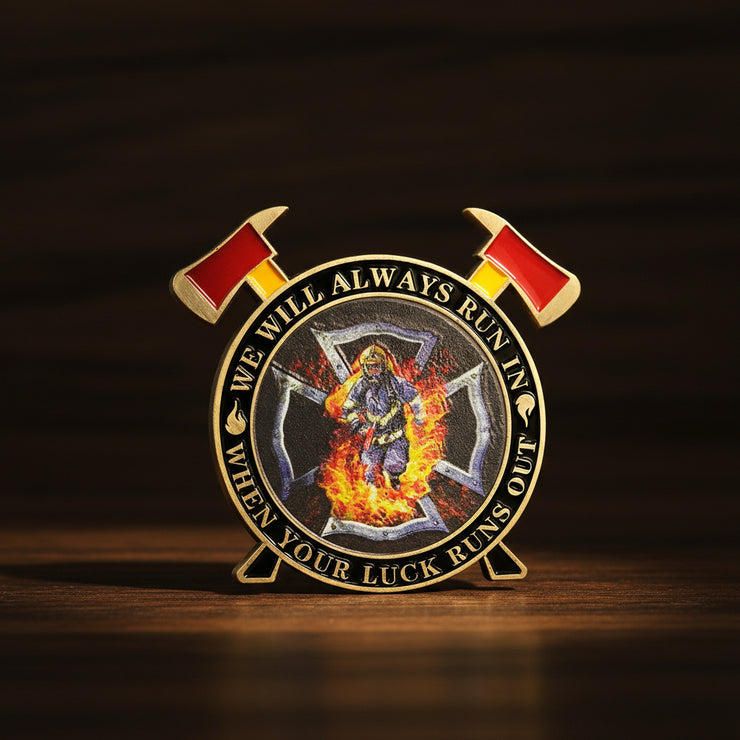 Firefighter Maltese Cross Fire Rescue Challenge Coin