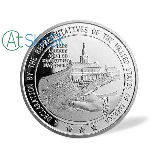 1776 US The Declaration of Independence Challenge Coin