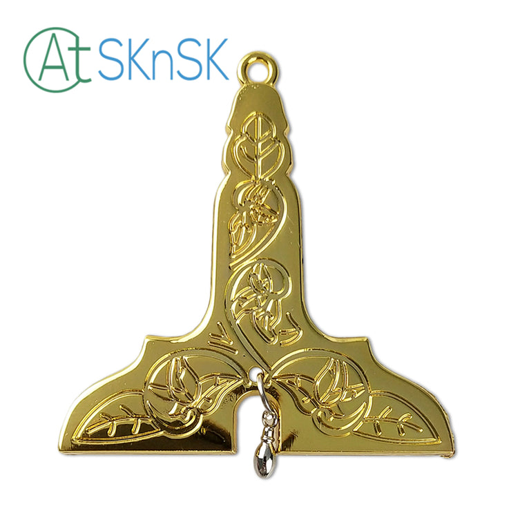 Masonic Senior Warden Gold Jewel Pendant the Level