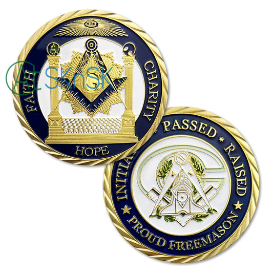 Mason Mottoes Of Freemasonry's Challenge Coin