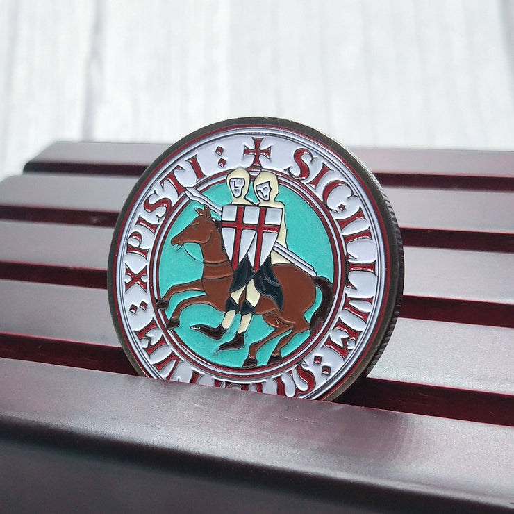 Knights Templar Challenge Coin 4 Style