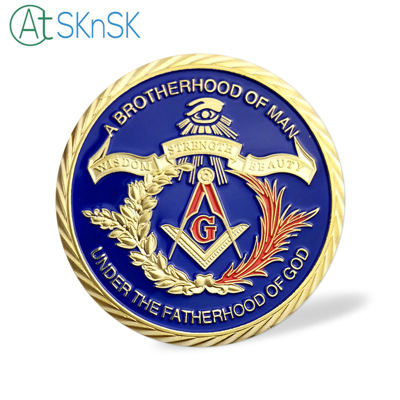 brotherhood of freemasonry's challenge coin