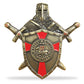 Police Sheriff Challenge Coin Knight Crusader Shield Featured LEO Medallion Gift