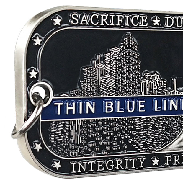 Law Enforcement Challenge Coin Dog Tag St Michael Police Guardian Pendant Chain