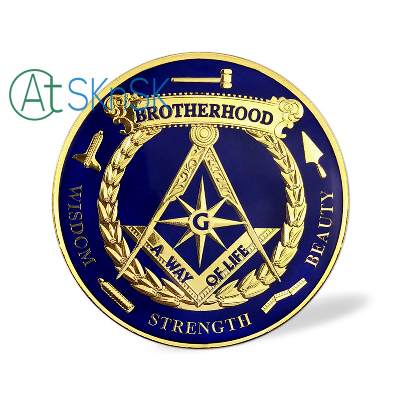 Freemason Brotherhood Masonic Auto Car Emblem