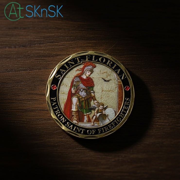 US Firefighter St Florian Challenge Coin