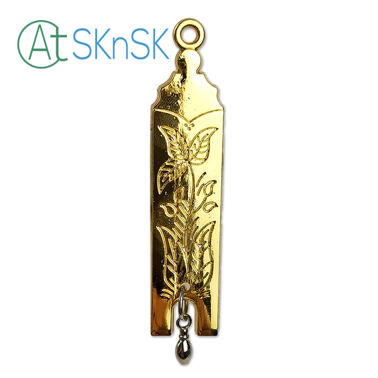 Masonic Junior Warden Gold Jewel Pendant the Plumb