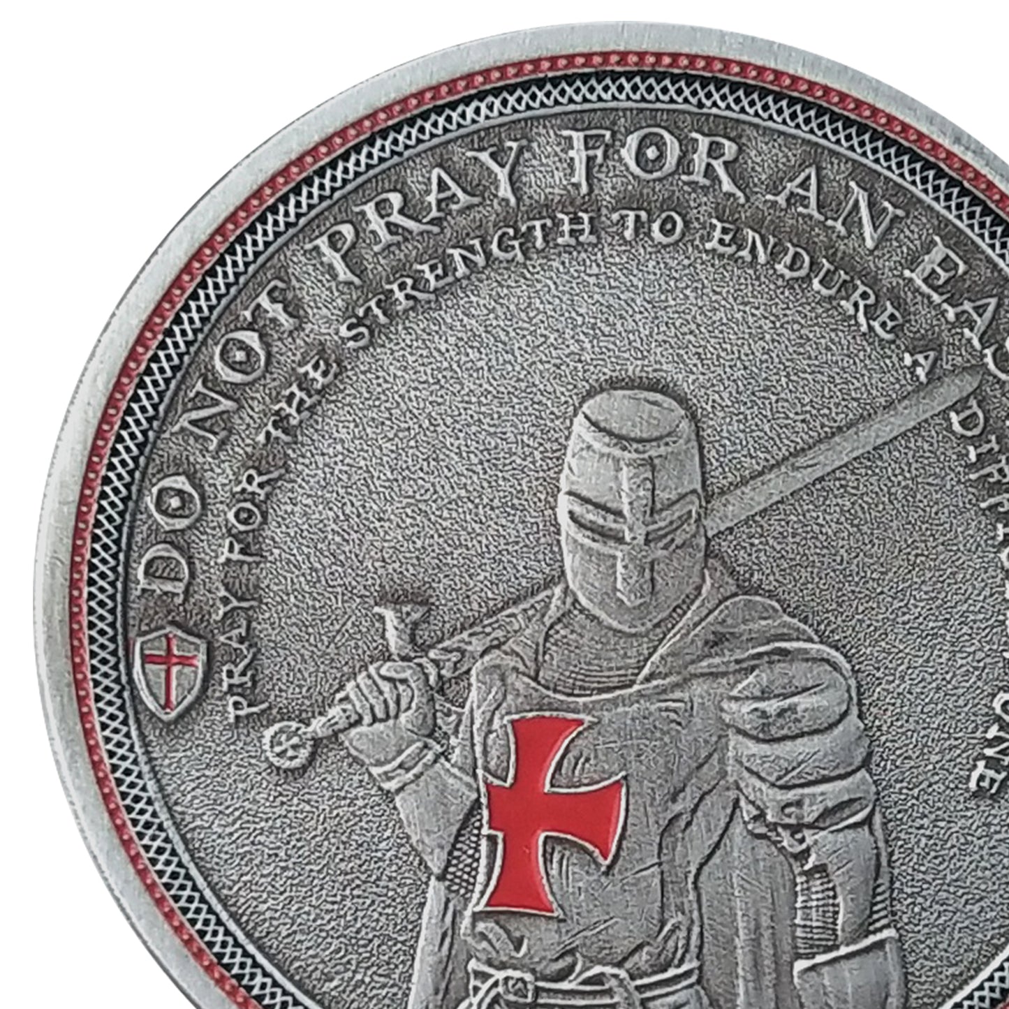 Knight Templar Challenge Coin Red Cross Religious Coin Collection Commemorative Gift