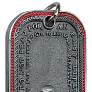 Knights Templar Cross Dog Tag Crusader Sword and Shield Life Creed Necklace