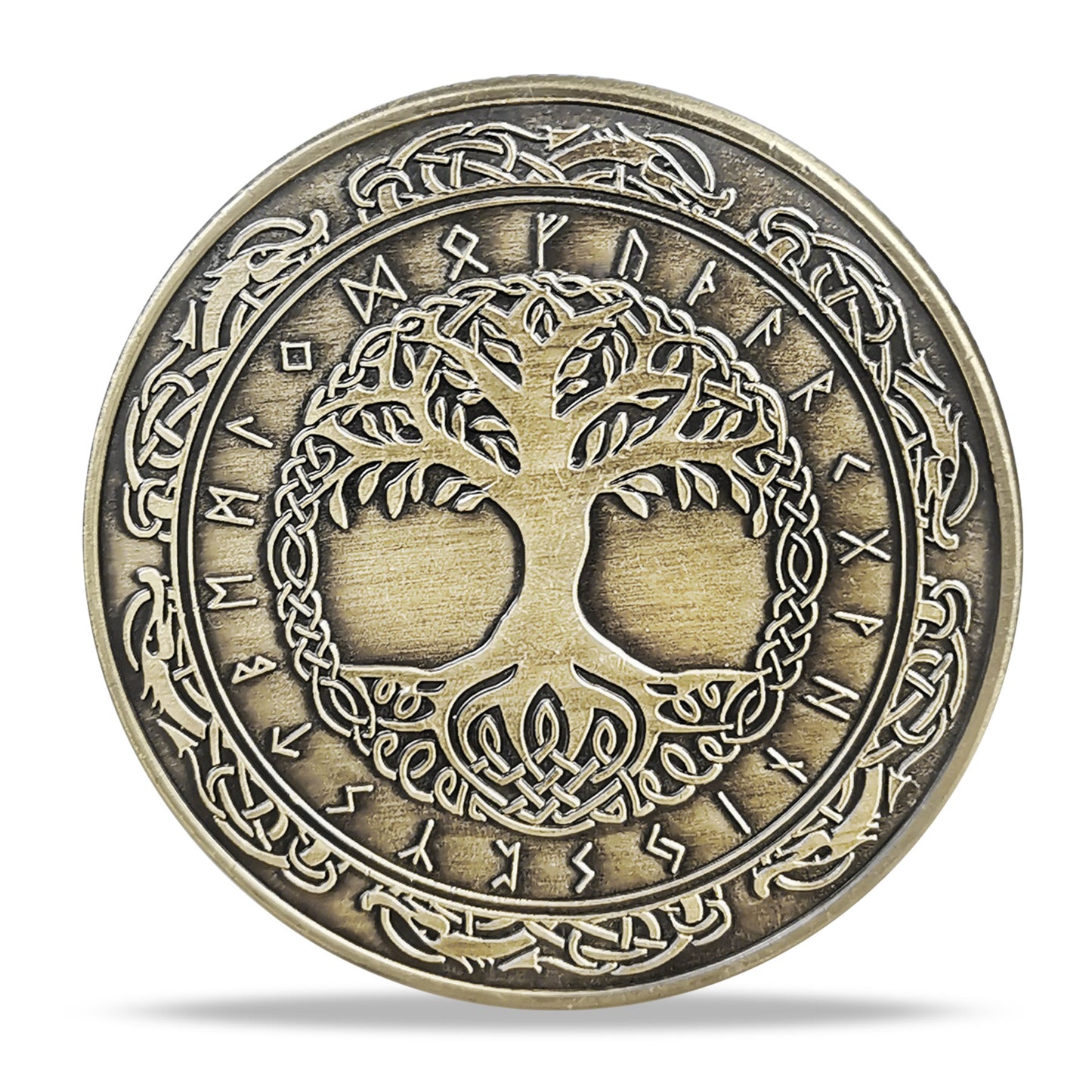 Viking Yggdrasil Tree of Life Coin Nordic Mythology Talisman