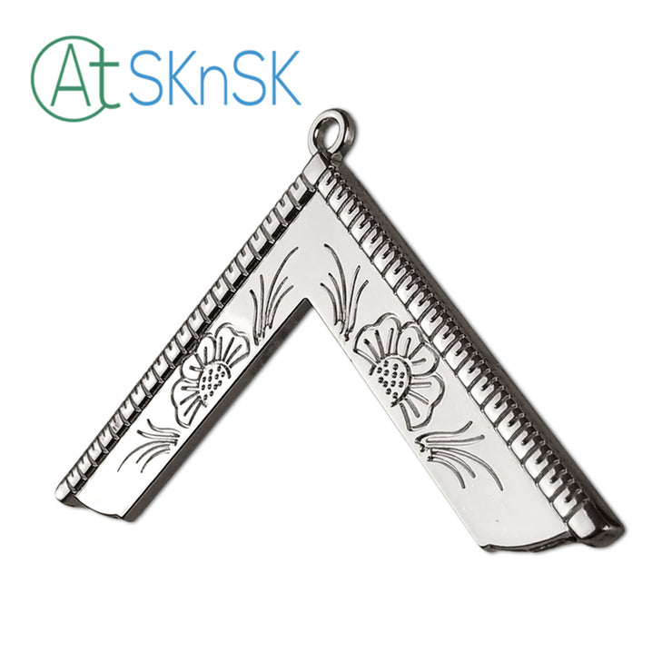 Masonic Worshipful Master Silver Jewel Pendant the Square