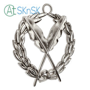 Masonic Secretary Sliver Jewel Pendant the Feather Quill