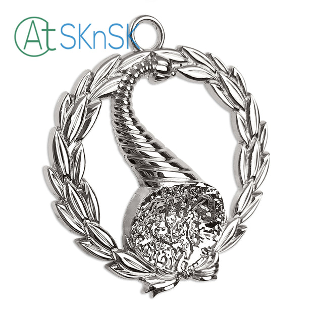 Masonic Senior Stewards Sliver Jewel Pendant the Left Harvest Basket