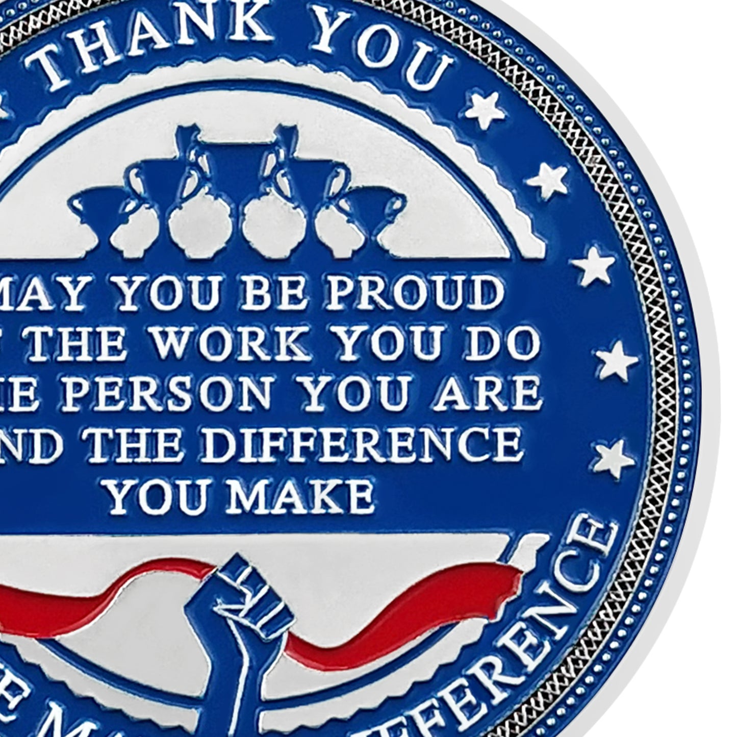 Encouragement Challenge Coin-Employee Appreciation Gifts Inspirational Thank You Coin for Students and Cowokers-Team Spirit