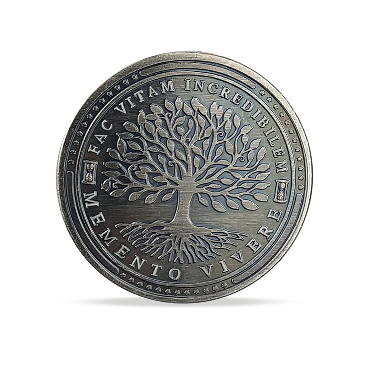 Tempus Fugit Memento Mori Fac Vitam Incredibilem Memento Vivere Challenge Coin