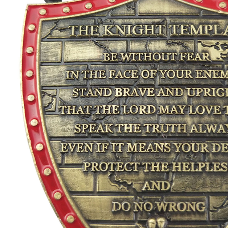 Knights Templar Double Sword Challenge Coin