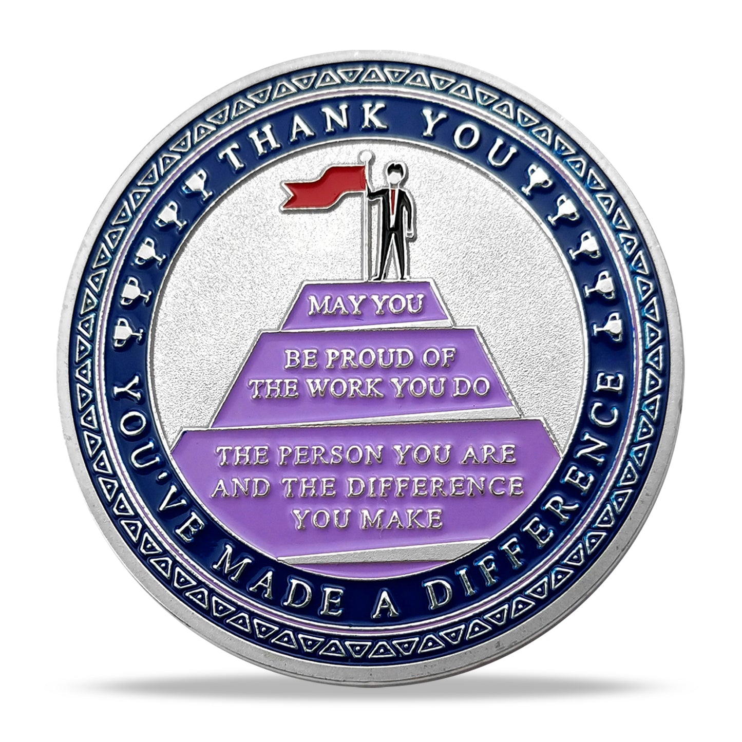 Encouragement Challenge Coin-employee Appreciation Gifts Inspirational Thank You Coin for Students and Cowokers-the Red Arrow Breaks the Wall