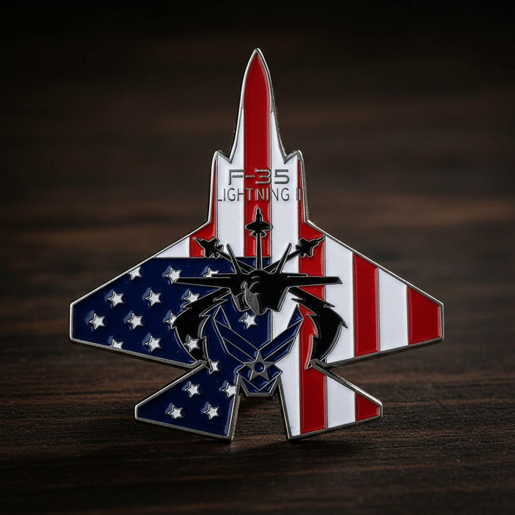 United States Air Force F35 Lighting Model Challenge Coin