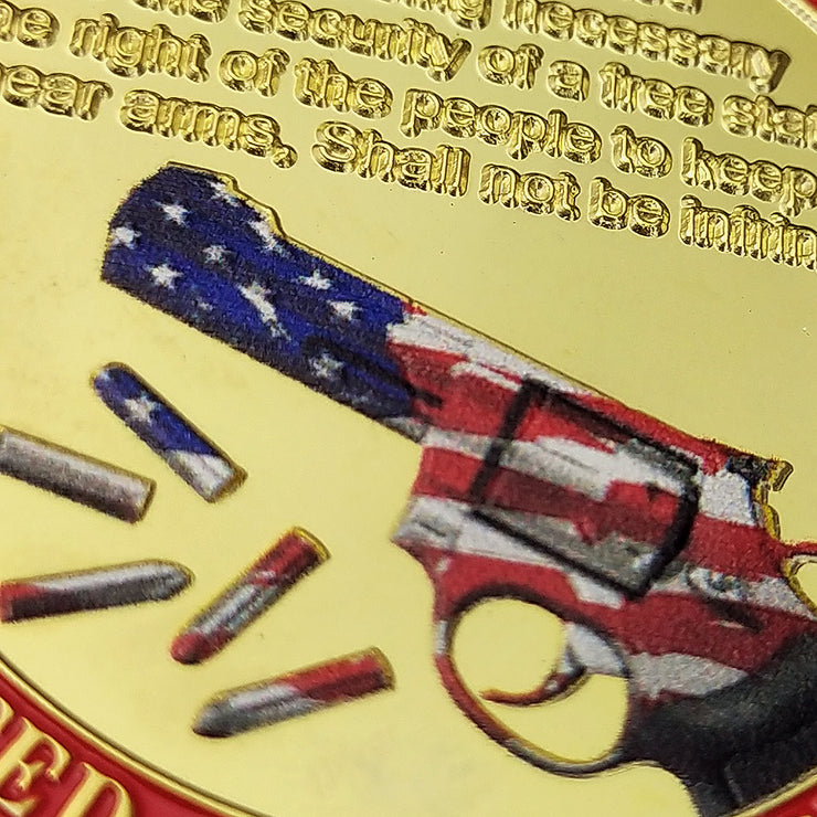 US Constitution 2nd Amendment Police Challenge Coin