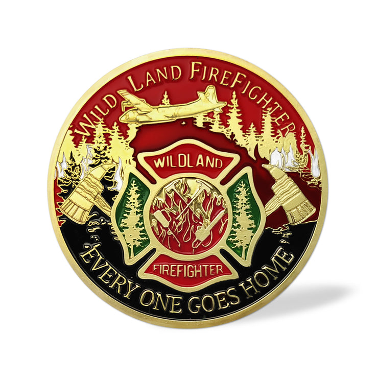 US Wild Land Firefighter Brotherhood Challenge Coin