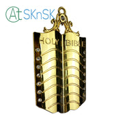 Masonic Chaplain Gold Jewel Pendant the Holy Bible