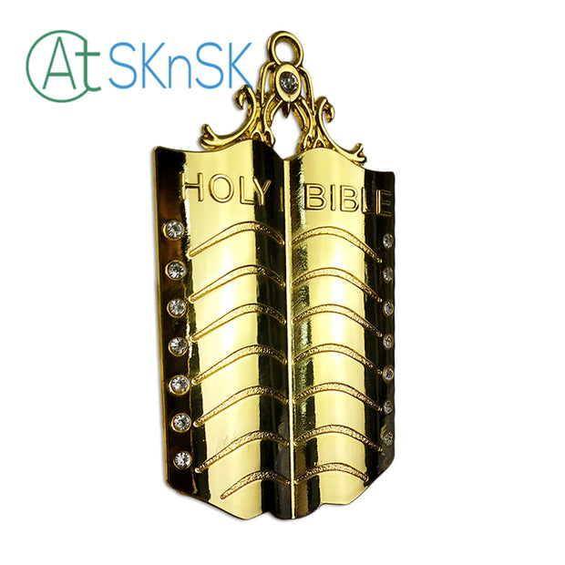 Masonic Chaplain Gold Jewel Pendant the Holy Bible