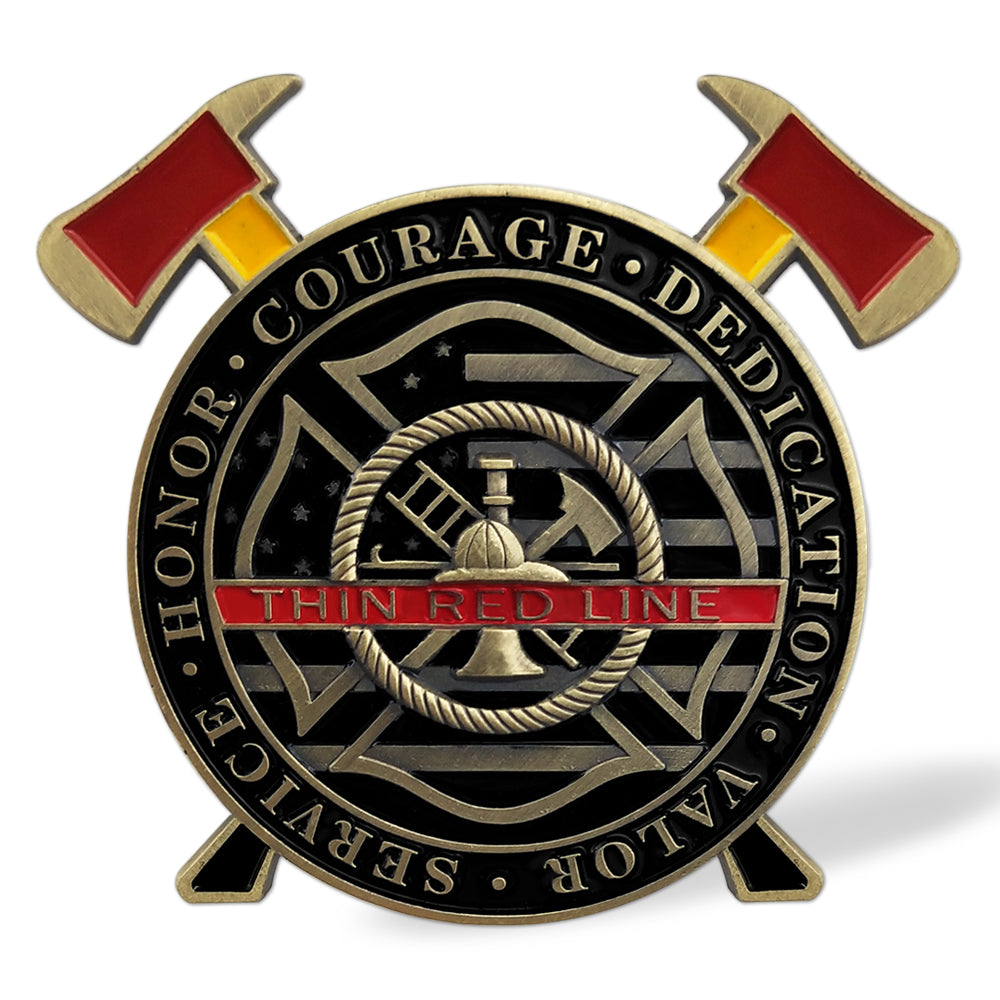 Firefighter Maltese Cross Fire Rescue Challenge Coin
