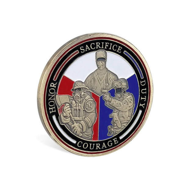 first responder challenge coin swat emt firefighter