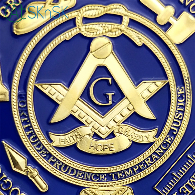 brotherhood of freemasonry's challenge coin