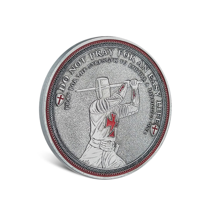 Knight Templar Challenge Coin Red Cross Religious Coin Collection Commemorative Gift