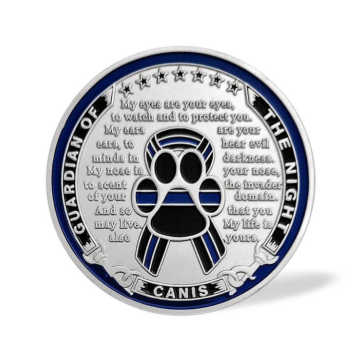 K9 Police Dog Law Enforcement Challenge Coin