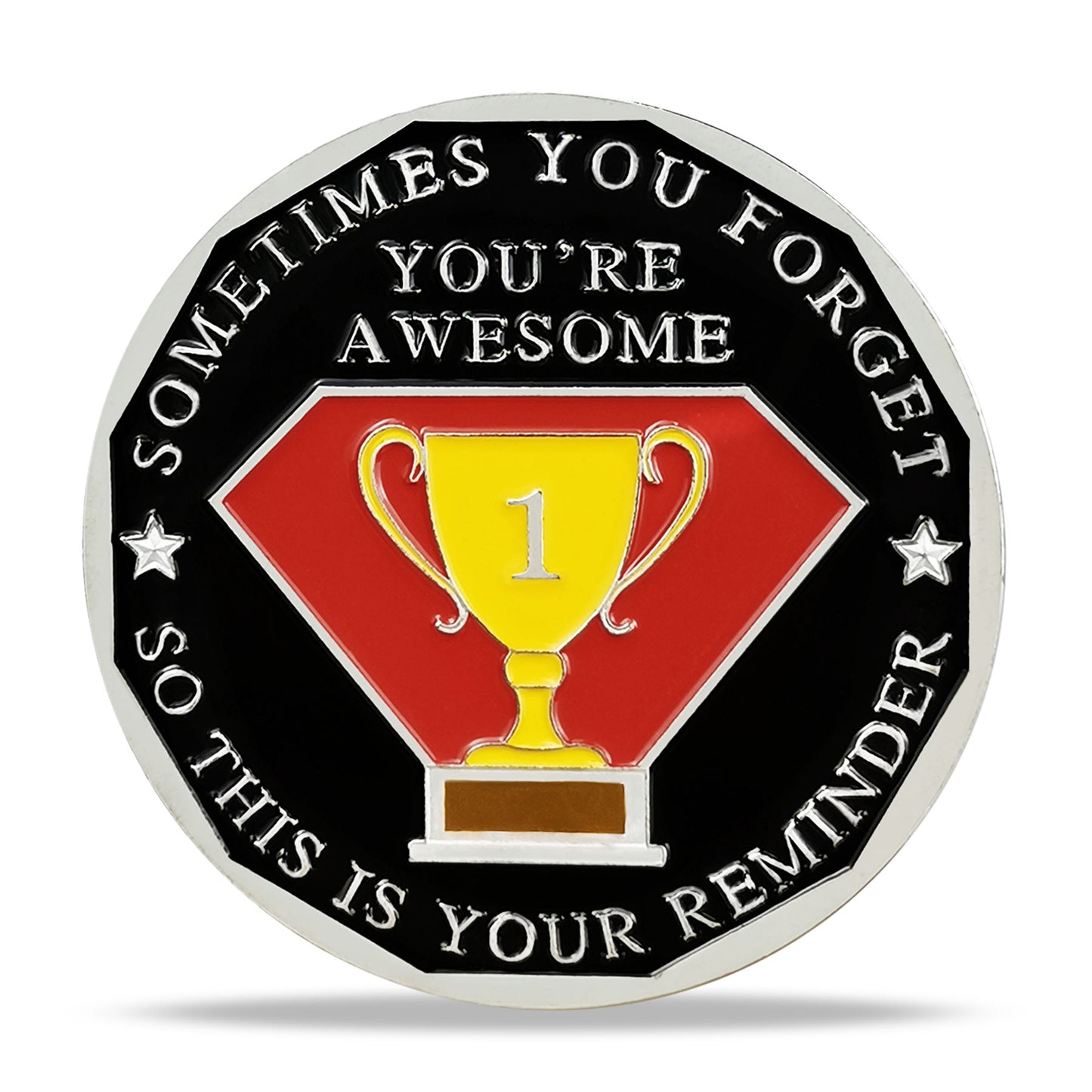 Encouragement Challenge Coin-employee Appreciation Gifts Inspirational Thank You Coin for Students and Cowokers-Break Through Difficulties