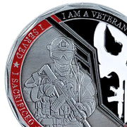 Veterans Oath Challenge Coin Served Never Expired Medallion Gift