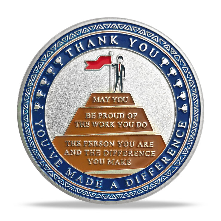 Encouragement Challenge Coin-employee Appreciation Gifts Inspirational Thank You Coin for Students and Cowokers-give You a Thumbs Up