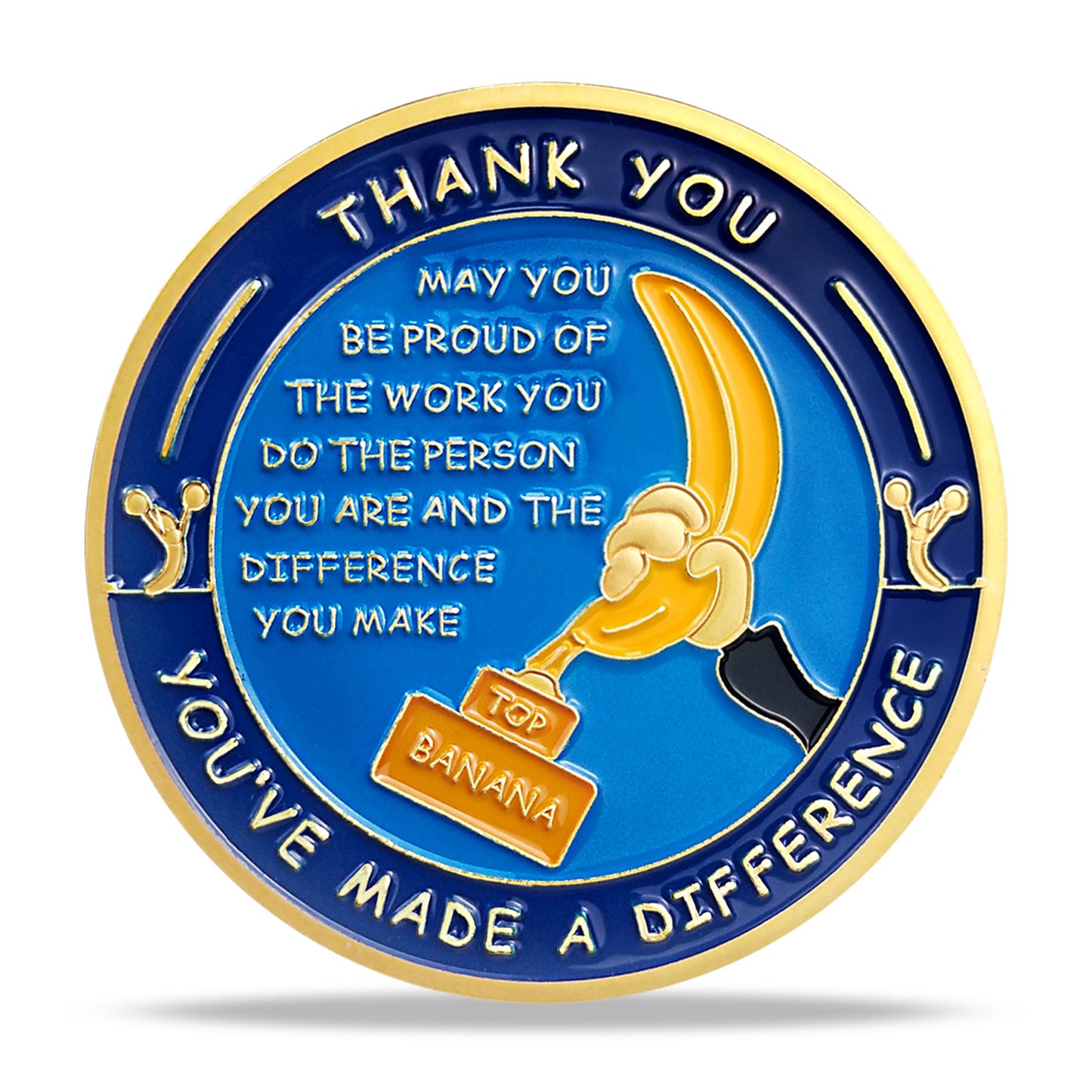 Encouragement Challenge Coin-Employee Appreciation Gifts Inspirational Thank You Coin for Students and Cowokers-Climb Stairs