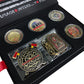 Firefighter Challenge Coin 6 Pcs Gift Bundle A Thin Red Line Ribbon Warp Box