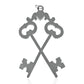 Masonic the Cross Vault Keys Treasurer Sliver Jewel Pendant