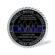 Police Justice Warrior Blue Lives Matter Challenge Coin