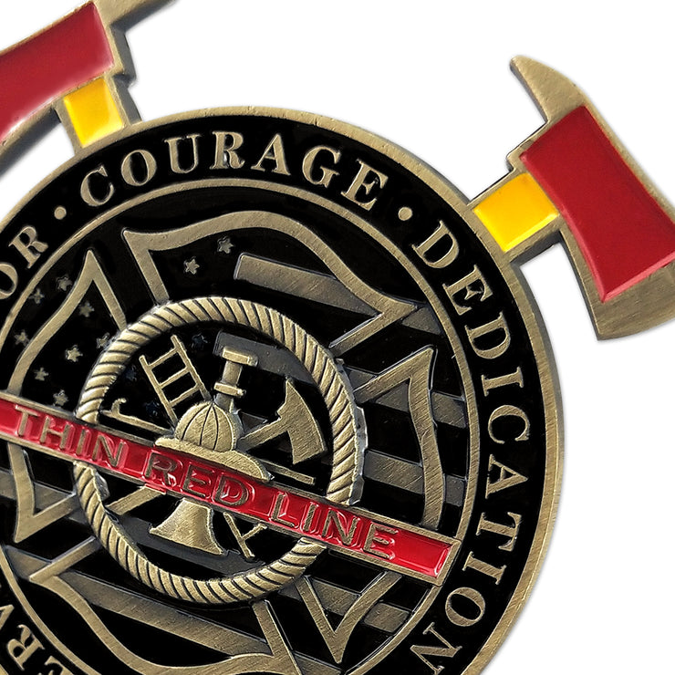 Firefighter Maltese Cross Fire Rescue Challenge Coin
