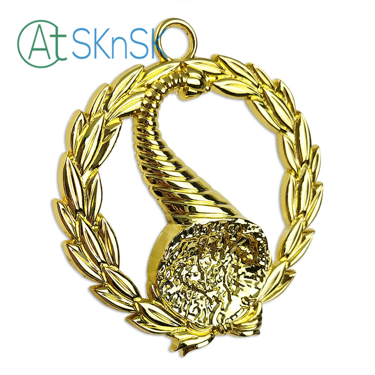 Masonic Senior Stewards Gold Jewel Pendant the Left Harvest Basket