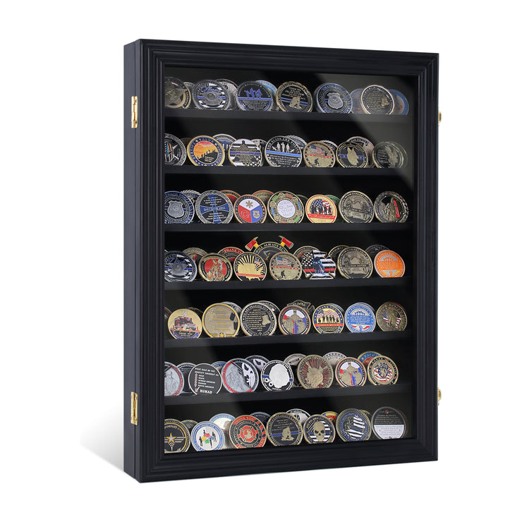 7 Tiers Cabine Challenge Coin Display Shadow Box