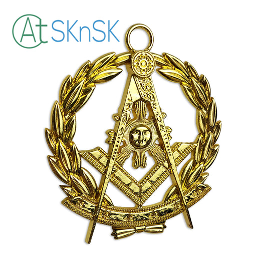 Masonic Past Master Gold Jewel Pendant the Square & Compass Symbol