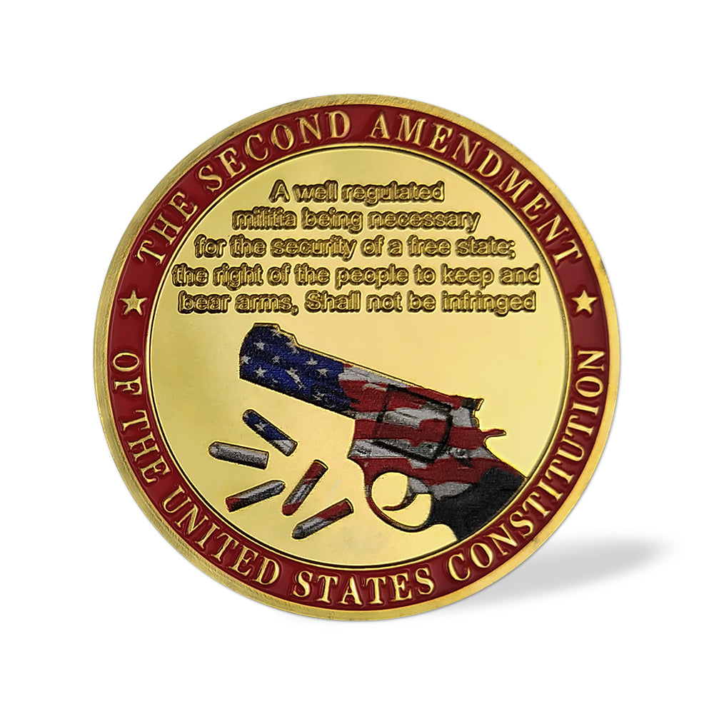 US Constitution 2nd Amendment Police Challenge Coin