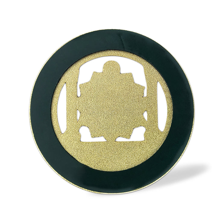 Mason Double Columns Round Auto Car Emblem