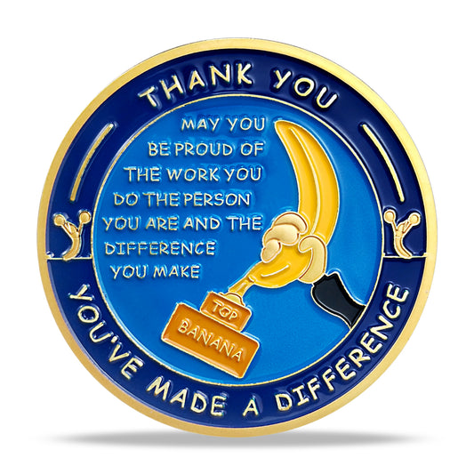Encouragement Challenge Coin-Employee Appreciation Gifts Inspirational Thank You Coin for Students and Cowokers-Team Work