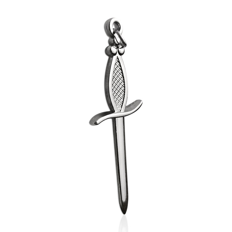Masonic the Long Sword Tyler Sliver Jewel Pendant